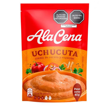 ALACENA UCHUCUTA RED CHILI SAUCE ( CREMA DE ROCOTO ) , SACHET X 85 GR