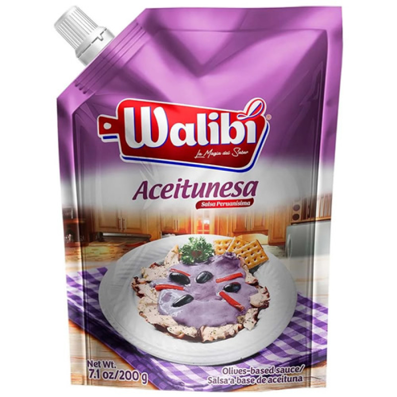 WALIBI ACEITUNESA OLIVES BASED SAUCE, DOYPACK X 200 GR
