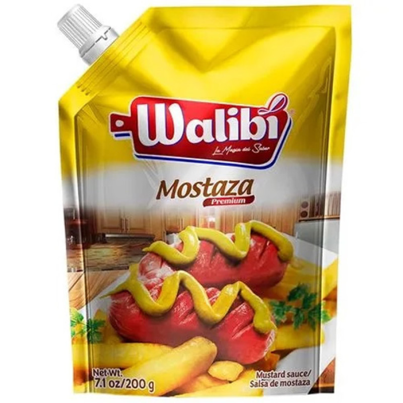 WALIBI MUSTARD SAUCE CREAM, DOYPACK X 200 GR