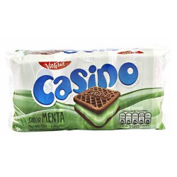 CASINO - PERUVIAN COOKIES FILLED WITH MINT CREAM - BAG X 6 PACKETS