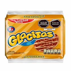 GLACITAS - PERUVIAN COOKIES FILLED WITH TOFFEE CREAM, BAG X 6 PACKETS