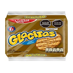 GLACITAS - PERUVIAN COOKIES FILLED WITH  CHOCOLATE CREAM, BAG X 6 PACKETS