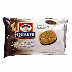QUAKER - SWEET COOKIES WITH OATMEAL & CHOCOLATE  FLAVORS , BAG X 6 PACKETS