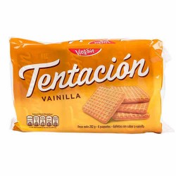 TENTACION -  PERUVIAN COOKIES VANILLA FLAVOR , BAG X 6 PACKETS