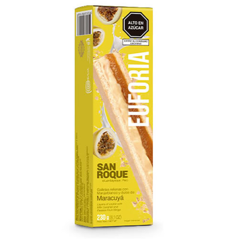 KING KONG SAN ROQUE - PERUVIAN STUFFED BAR WITH PASSION FRUIT ( MARACUYA) , BOX OF 230 GR