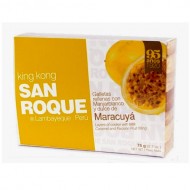 SAN ROQUE - MINI KING KONG STUFFED WITH PASSION FRUIT CARAMEL ( MARACUYA ) , BOX OF 75 GR