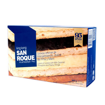 SAN ROQUE - PERUVIAN KING KONG STUFFED BLANCMANGE, PINEAPPLE & PEANUT CARAMEL X 900 GR.