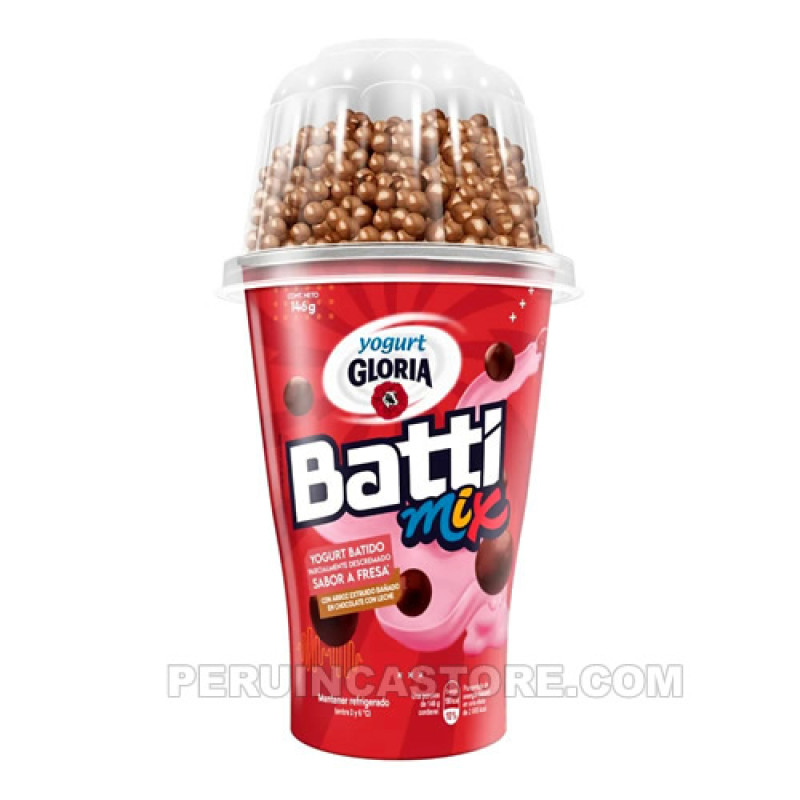 GLORIA BATTIMIX YOGURT "STRAWBERRY" FLAVOR, JAR X 146 GR
