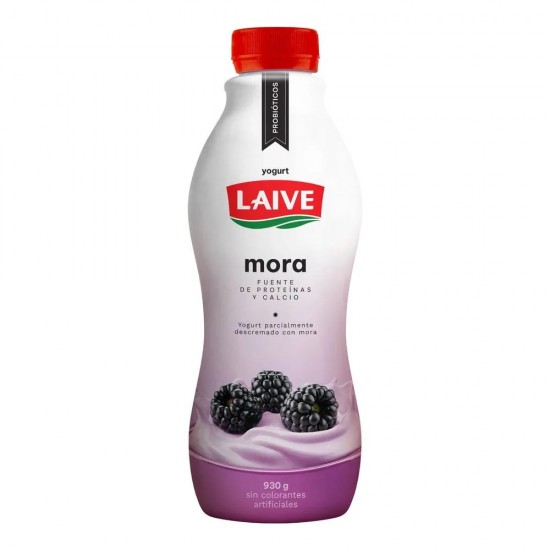 LAIVE YOGURT BERRY FLAVOR (MORA) , BOTTLE X 930 GR
