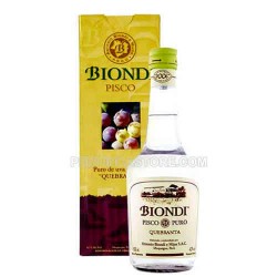 BIONDI - PERUVIAN PISCO QUEBRANTA, BOTTLE X 500 ML