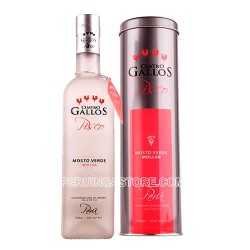 CUATRO GALLOS - PISCO MOSTO VERDE MOLLAR, BOTTLE X 700 ML