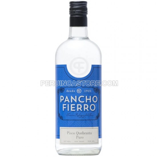 PANCHO FIERRO - PERUVIAN PISCO QUEBRANTA, BOTTLE X 750 ML