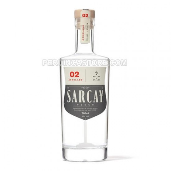 SARCAY  - PERUVIAN  PISCO ACHOLADO , BOT X 700 ML