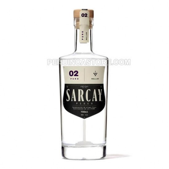 SARCAY - PERUVIAN  PISCO MOLLAR, BOT X 700 ML