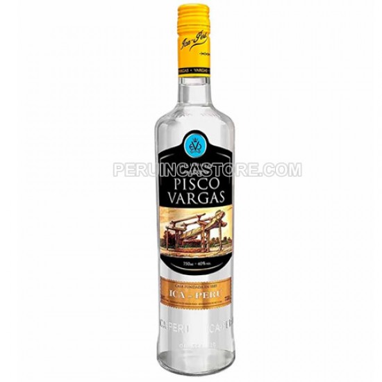 PISCO VARGAS - PERUVIAN PISCO PURE, BOTTLE X 750 ML