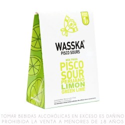 WASSKA LEMON GREEN PISCO SOUR, BOX OF 125 GR