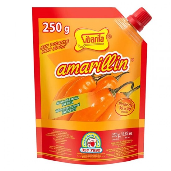 SIBARITA - GROUND YELLOW PEPPER SAUCE (AMARILLIN)  - DOYPACK X 250 GR