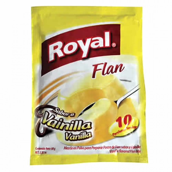 ROYAL - PERUVIAN VANILLA FLAN , SACHET X 80 GR