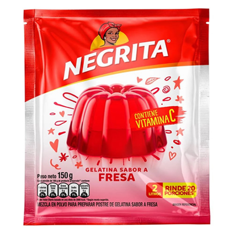 NEGRITA "UMSHA" - PERUVIAN STRAWBERRY GELATIN , SACHET X 150 G