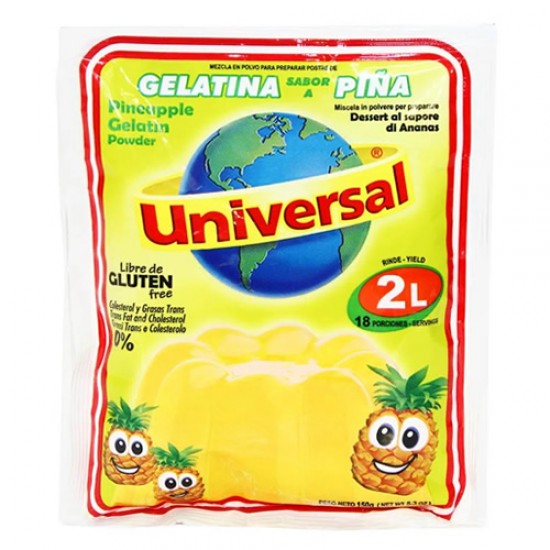 UNIVERSAL- PERUVIAN PINEAPPLE GELATIN , SACHET X 150 G