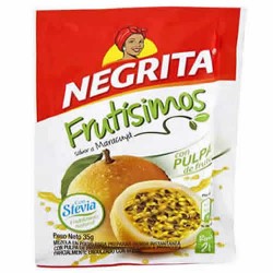 NEGRITA FRUTISIMOS - INSTANT ( MARACUYA ) PASSION FRUIT DRINK SWEETENED WITH STEVIA- BAG X 10 SACHETS