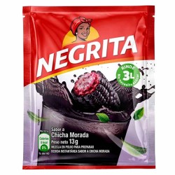 NEGRITA - PERUVIAN CHICHA MORADA INSTANT DRINK X 13 GR , BOX X 12 SACHETS