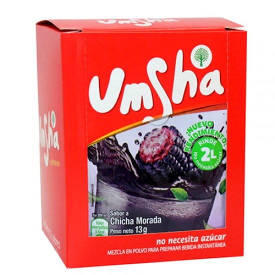 NEGRITA - PERUVIAN CHICHA MORADA INSTANT DRINK X 13 GR , BOX X 12 SACHETS