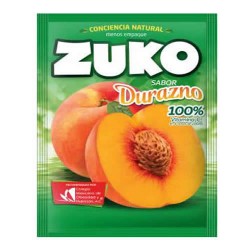 ZUKO - PERUVIAN INSTANT PEACH DRINK , BAG X 10 SACHETS