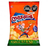 CHIZITOS - PERUVIAN PUFFED CORN SNACK , CHEESE FLAVORED - BAG X 30 UNITS 