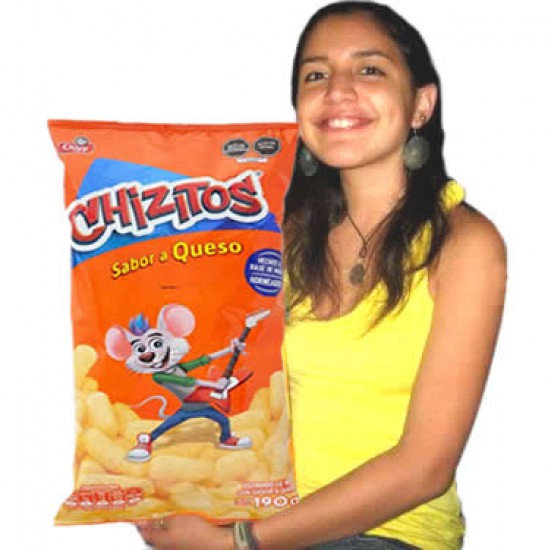 CHIZITOS - PUFFED CORN SNACK , CHEESE FLAVOR - BAG X 190 GR