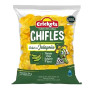 CRICKETS "JALAPEÑO" PLANTAIN CHIPS CHIFLES SNACKS PIQUEO, BAG X 150 GR