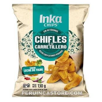 INKA CHIPS "LECHE DE TIGRE" CHIFLES SNACKS PIQUEO CARRETILLERO, BAG X 130 GR
