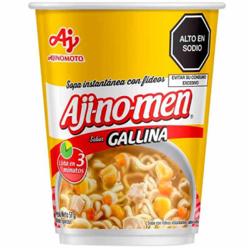 AJINOMEN HEN INSTANT NOODLE SOUP, GLASS X  51 GR