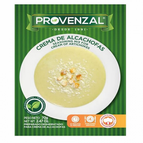 PROVENZAL - SEASONING FOR ARTICHOKE SOUP DISH , BAG X 70 GR