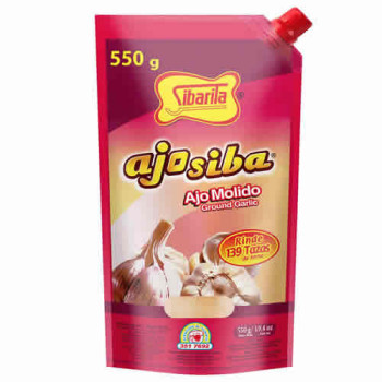 SIBARITA "AJO SIBA" GROUND GARLIC, DOYPACK X 550 GR