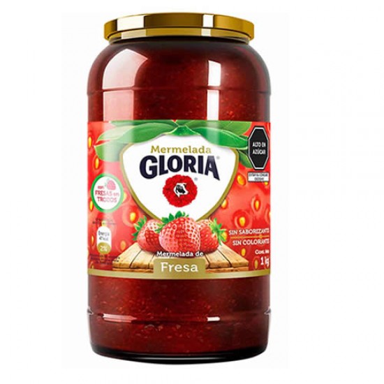 GLORIA - PERUVIAN STRAWBERRY JAM MARMALADE , BOTTLE X 1 KG