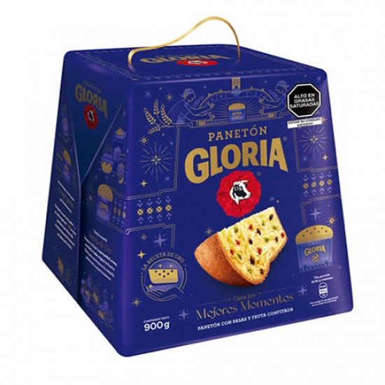 GLORIA- PERUVIAN PANETON FRUITCAKE , BOX OF 900 gr