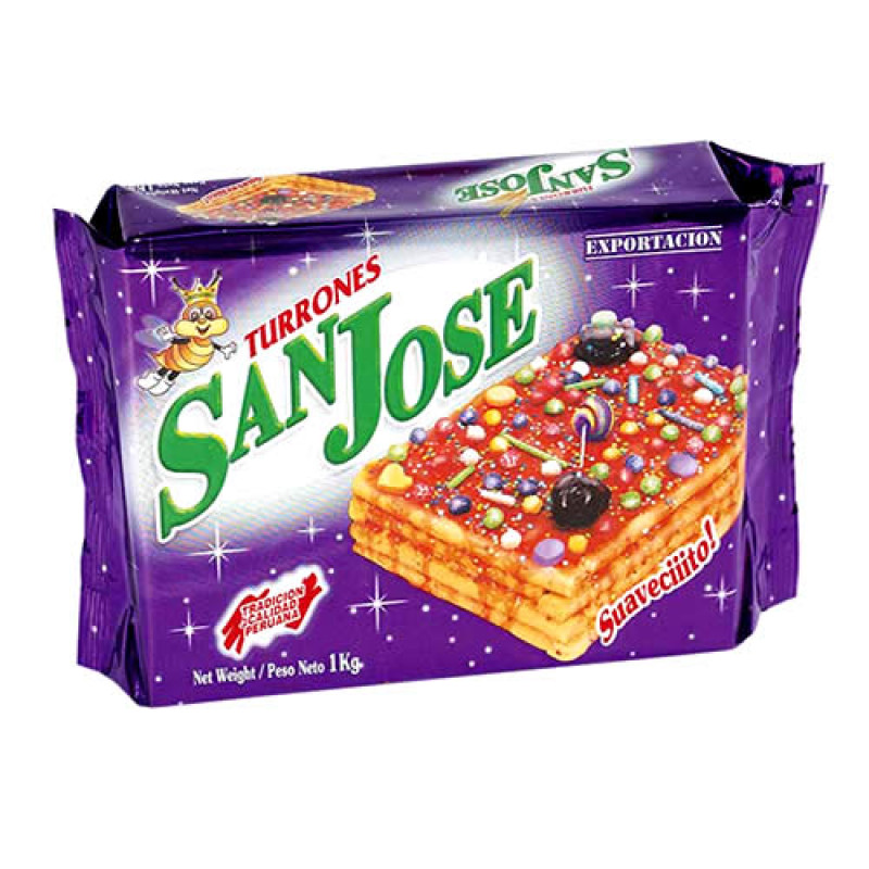 SAN JOSE - NOUGAT TURRON ( DOÑA PEPA ) , BOX OF 1 KG