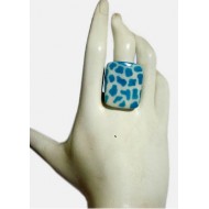 WHOLESALE TAGUA BEADS RINGS  TYPE ANIMAL PRINT RESINED 