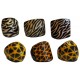 WHOLESALE TAGUA BEADS RINGS TYPE ANIMAL PRINT RESINED 