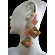 WHOLESALE PERUVIAN 3 METALS EARRINGS - VARIED IMAGES
