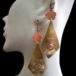 WHOLESALE PERUVIAN 3 METALS EARRINGS - VARIED IMAGES