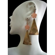 WHOLESALE PERUVIAN 3 METALS EARRINGS - VARIED IMAGES