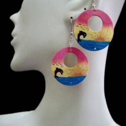 WHOLESALE INCA PERUVIAN BAMBOO EARRINGS - VARIED IMAGES