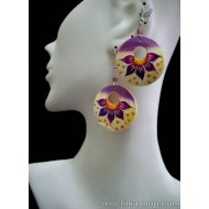 WHOLESALE INCA PERUVIAN BAMBOO EARRINGS - VARIED IMAGES