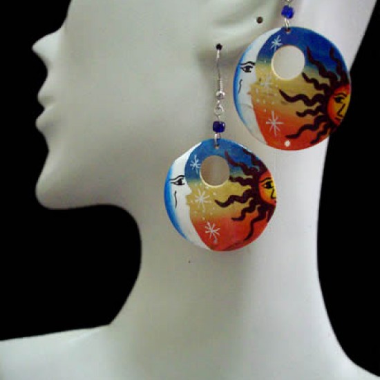 WHOLESALE INCA PERUVIAN BAMBOO EARRINGS - VARIED IMAGES WHOLESALE INCA PERUVIAN BAMBOO EARRINGS - VARIED IMAGES