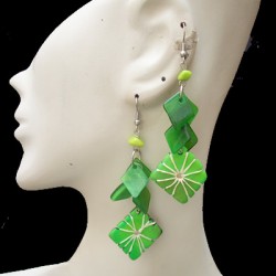 WHOLESALE BULL HORN EARRINGS MODEL SQUARE PERU