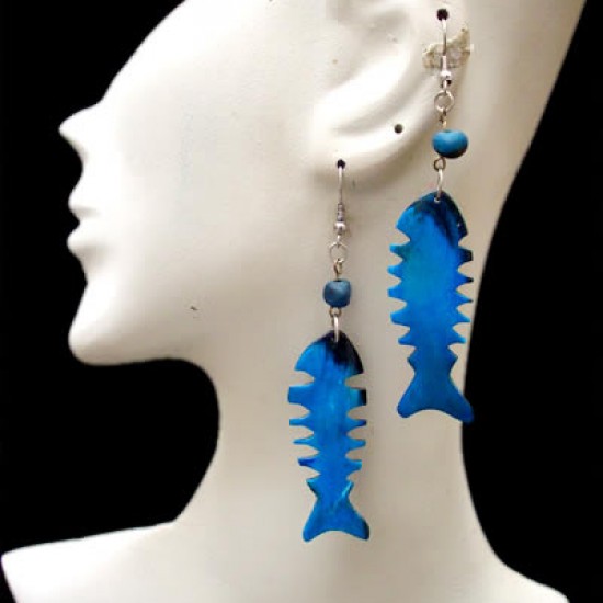 WHOLESALE PERUVIAN BULL HORN EARRING FISH IMAGES WHOLESALE PERUVIAN BULL HORN EARRING FISH IMAGES