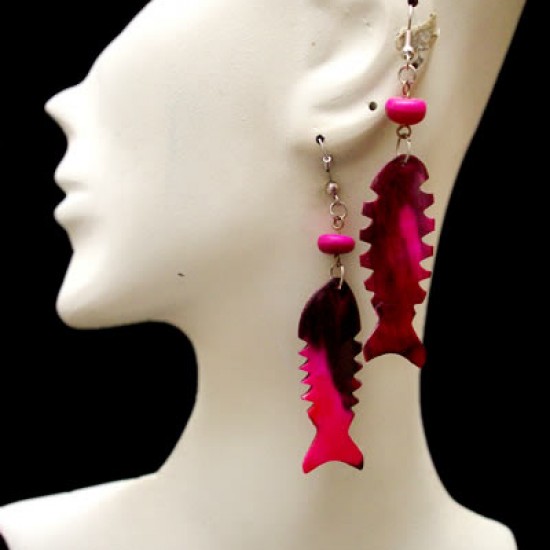 WHOLESALE PERUVIAN BULL HORN EARRING FISH IMAGES WHOLESALE PERUVIAN BULL HORN EARRING FISH IMAGES