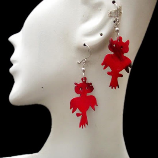 WHOLESALE PERUVIAN BULL HORN EARRING ANIMAL IMAGES WHOLESALE PERUVIAN BULL HORN EARRING ANIMAL IMAGES
